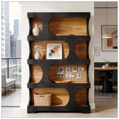 S-Shaped Storage Bookcase