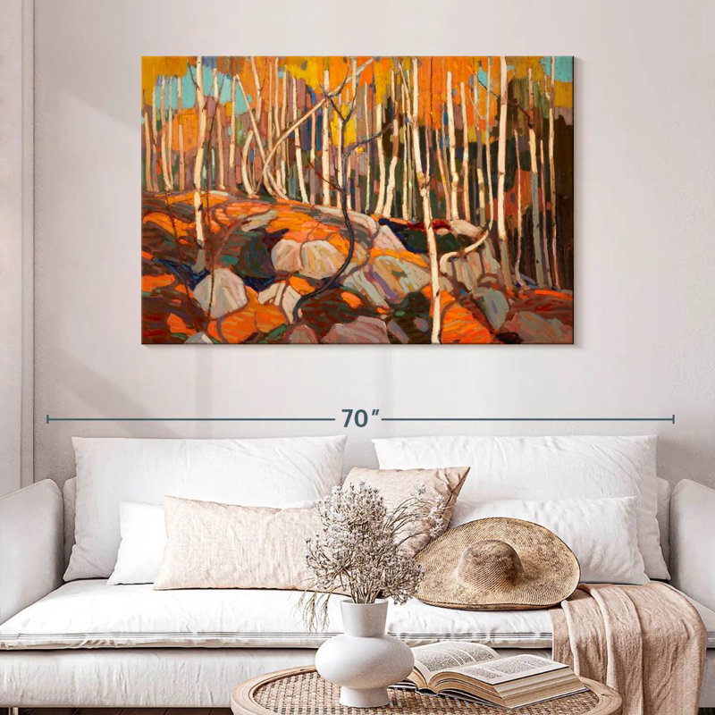 Alvord The Birch Grove Autumn, H 32 po x l 48 po