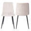 Sisquoc 800mm Square Table & 4 Fabric Chair Set-734064487-734232946