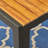 Modern Patio/Outdoor Dining Table, Acacia Wood & Iron Combination With Teak Finish-114040415