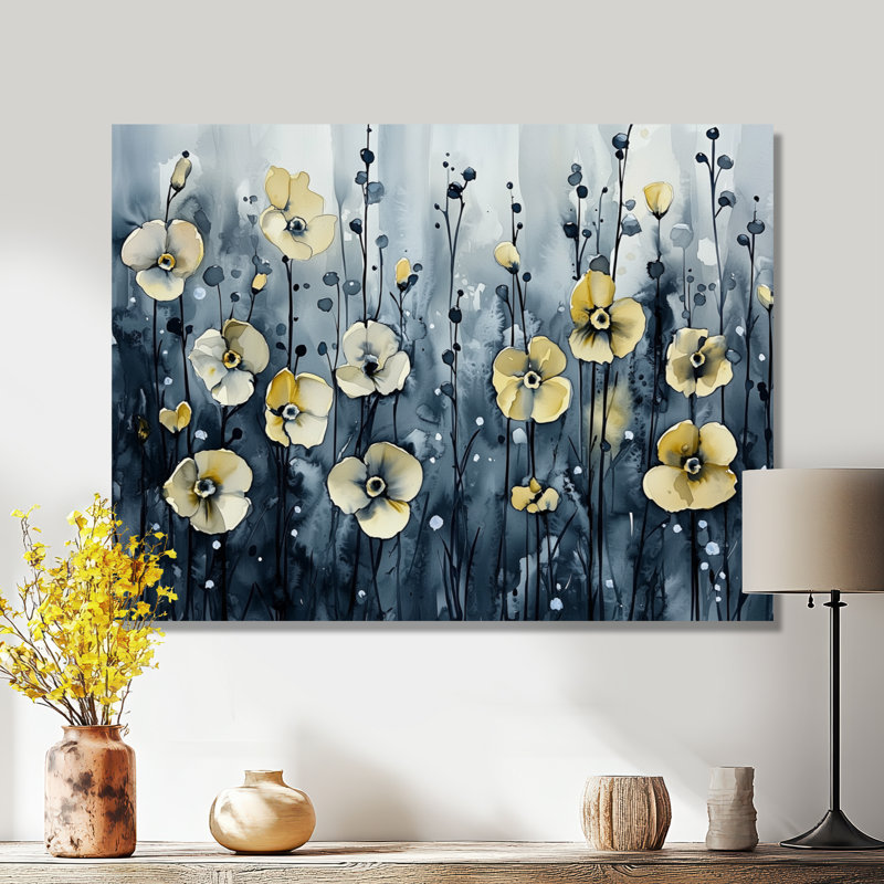 Ingersoll - Floral Wall Art, H 30 po x l 40 po, Toile tendue, Ne s’applique pas