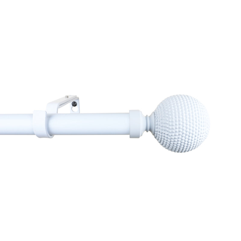 Tringle à rideaux simple réglable 1 po, 84 po à L 120 po, Doré brulé