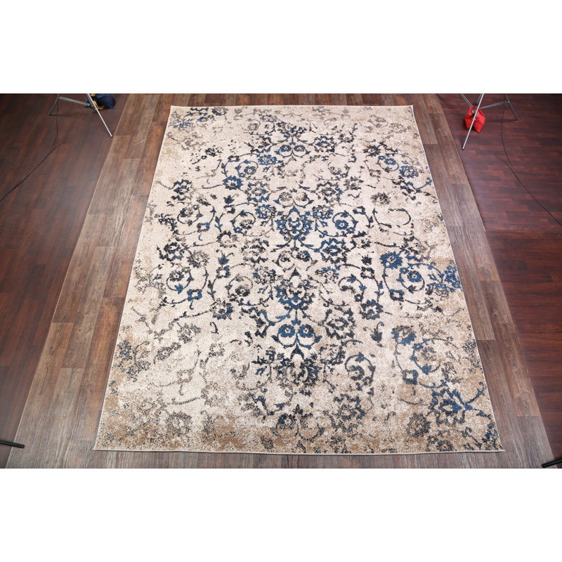 Dailey Floral Indoor Rug, Rectangle 6' x 9'
