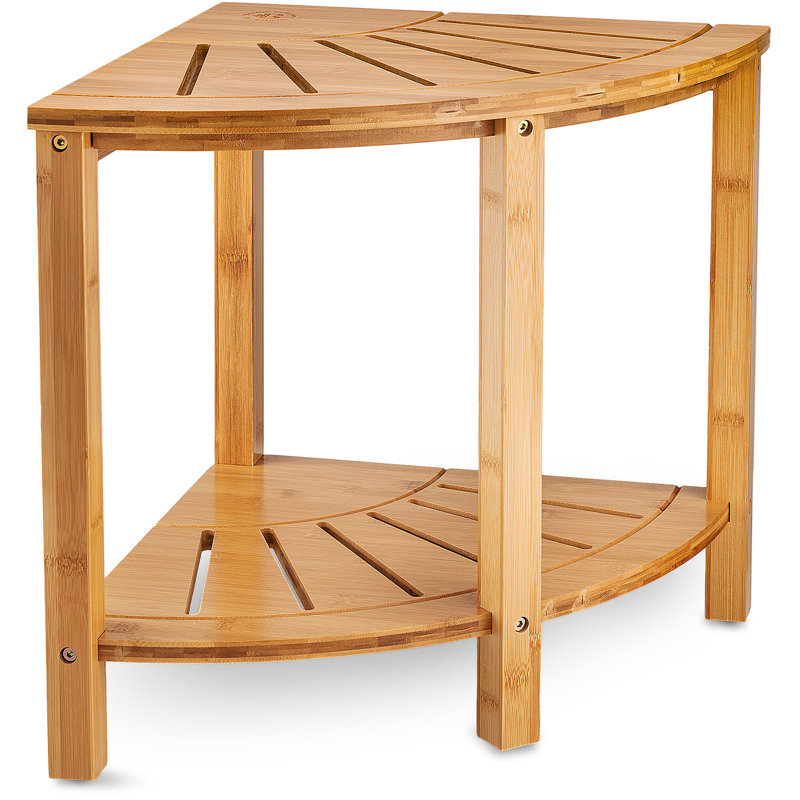 Banc de douche en bambou l 15 po Bambüsi