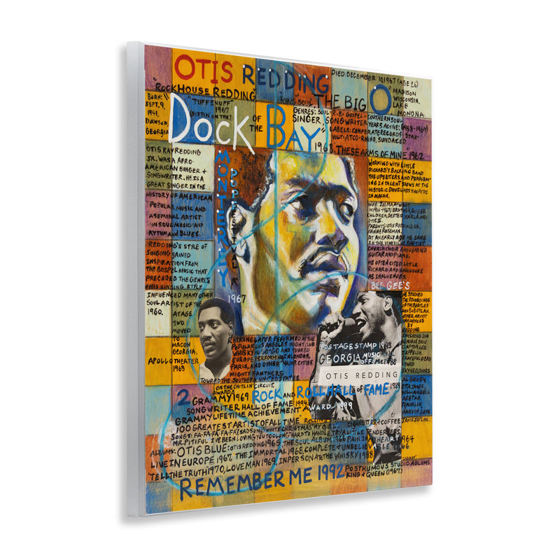 Otis Redding Collage Wall Plaque Art by Sabin