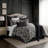 Wave Coal Comforter & 2 Shams Set California King-120854688