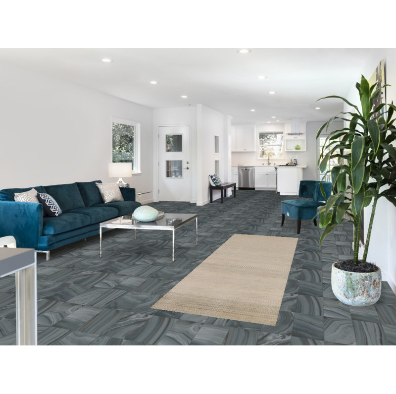 Tapis de couloir oriental en laine noué à la main 3 x 8 po