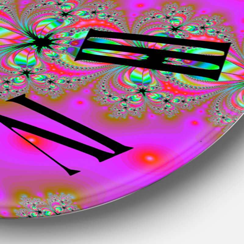 Oversized Fractal Portal Magic VIII Wall Clock, Large