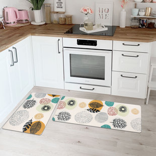 Cushioned Diatomite Quick Drying Mat Comfortable Kitchen Carpet Kitchen Mat  