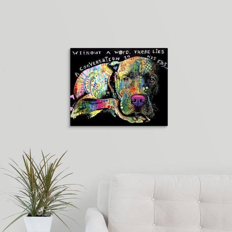 « sans un mot », impression sur toile, H 16 po x l 20 po x P 1,25 po