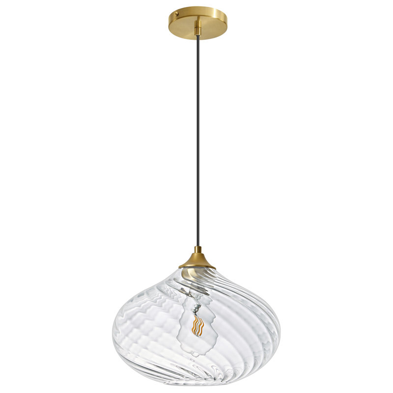 1 - Light Gold Novelty Pendant