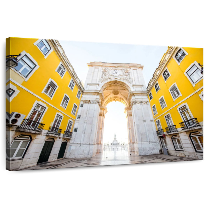 Lilie Triumphal Arch In Lisbon, 26" H x 39" W
