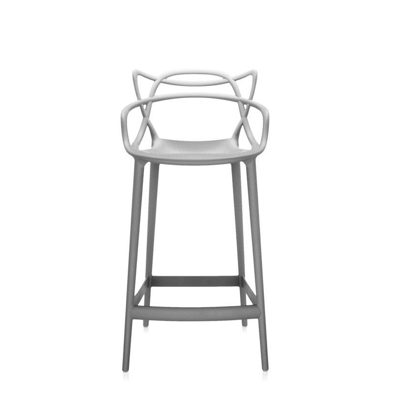 Tabouret Master, 25.6", gris