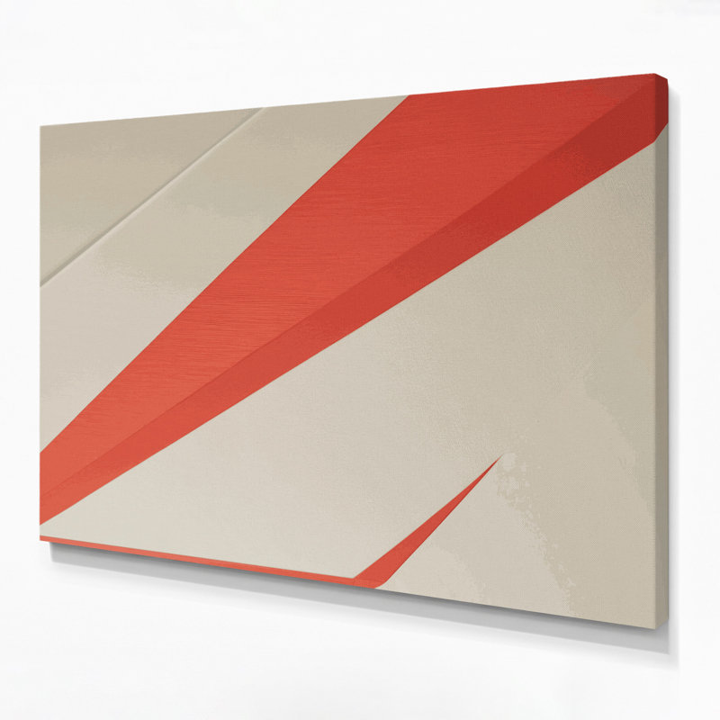 Minimalisme 93, art mural sur toile beige, H 24 po x l 36 po