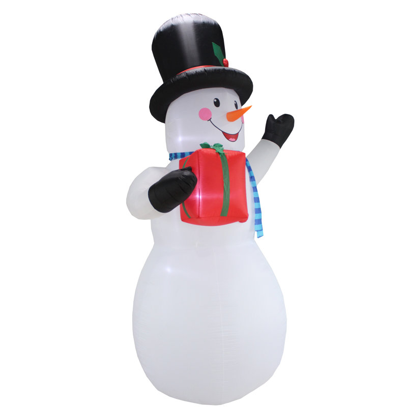 Grand et grand bonhomme de neige gonflable