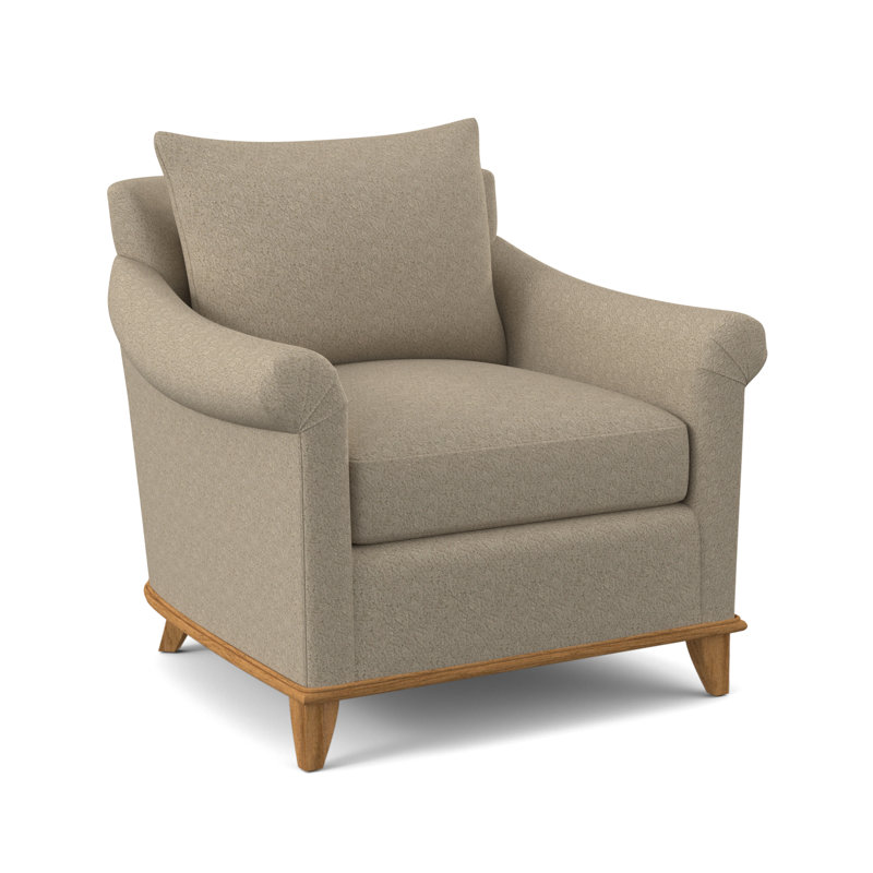 Drake Upholstered Armchair, Amber, Venice Linen