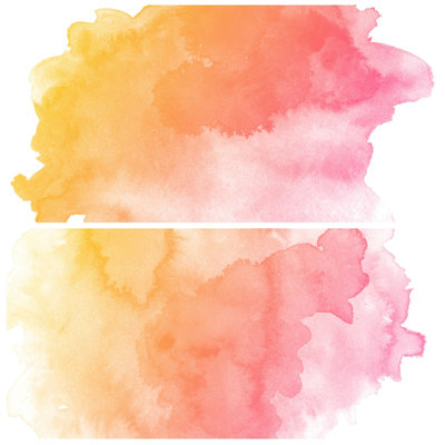 Set Of Colorful Water Color Painting Background by Punphoto - Wrapped Canvas Graphic Art