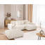 Mollis 4 Seater Corduroy Corner Sofa -1366238875-1366238876