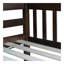 Lit superposé simple en bois d'hévéa avec 2 tiroirs, convertible en 2 lits simples, lit superposé simple avec échelle et garde-corps de sécurité, espresso-1136158302