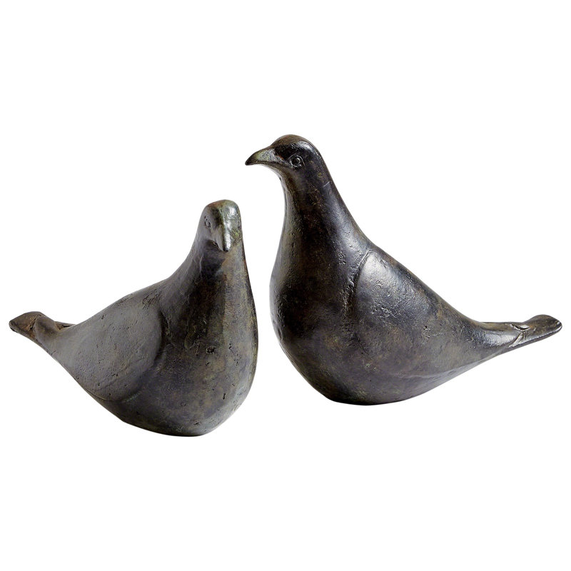 2 Piece Dove Figurine Set