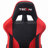 Creationstry Adjustable Reclining Ergonomic Faux Leather Swiveling PC & Racing Game Chair in Red