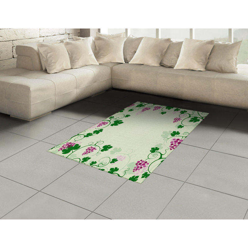 Nature High Density Long Fiber Poly Threads Decorative Area Rug Carpet, Rectangle 4' x 5'8"