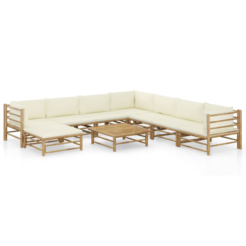 Knisely 9 Piece with Cushions, Cream White