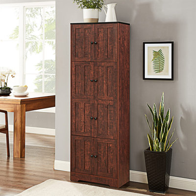 Grande armoire de rangement avec 8 portes et 4 tablettes