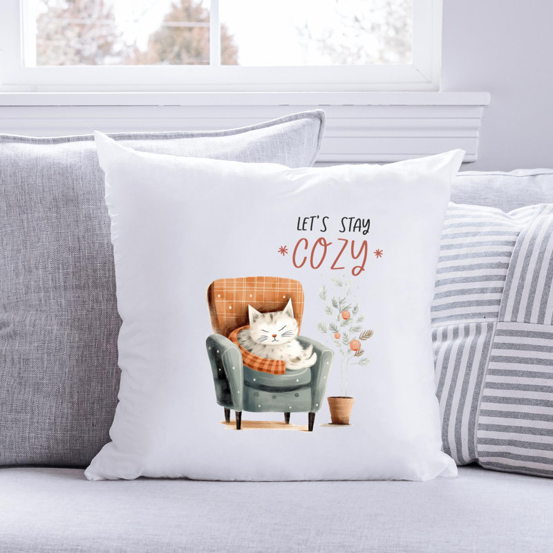 Cozy Christmas - Throw Pillow Insert Included, 18 po x 18 po
