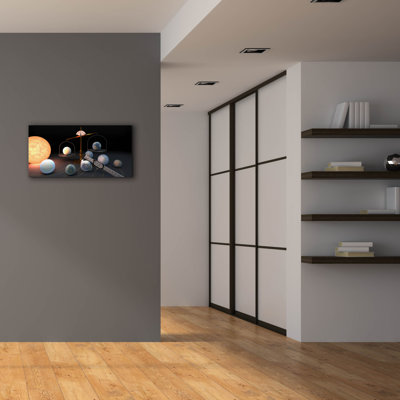 'Measuring The Masses And Diameters Of The Trappist-1 Planets' by NASA Canvas Wall Art, 40" x 20"