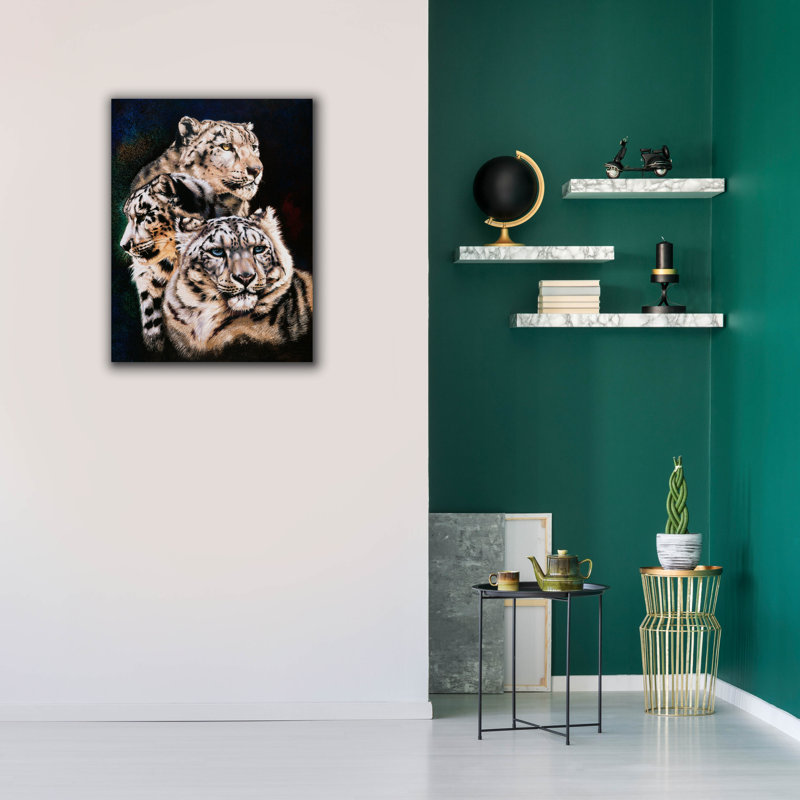 «The 3 Graces» par Barbara Keith, art mural sur toile, H 34 po x l 26 po x P 1,5 po