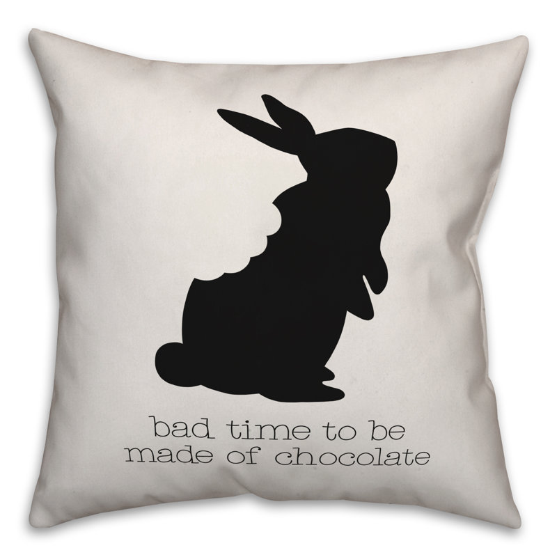 Housse de coussin chocolat, 16 po x 1 po