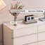 Commode 6 tiroirs 47,24 "de style minimaliste moderne avec plateau en pierre frittée-130156985