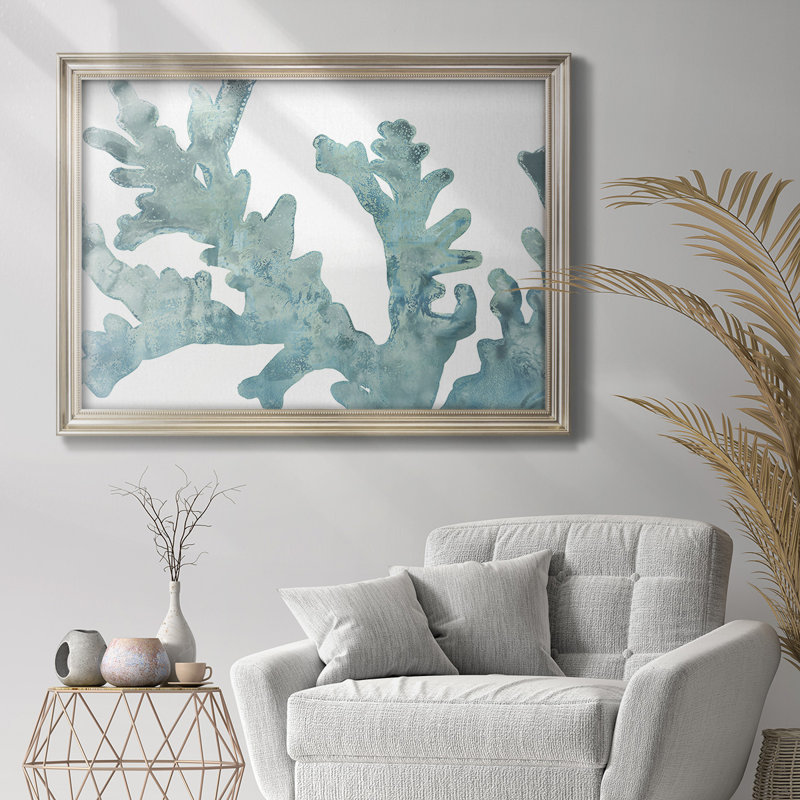 «Blue Macro Coral II», reproduction d'art sur toile, H 21 po x l 25 po x P 2,5 po