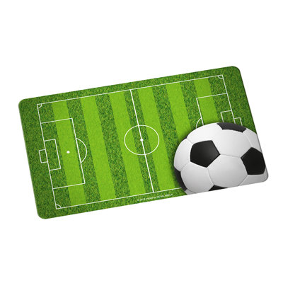 Frühstücksbrett Fußballfeld mit Ball