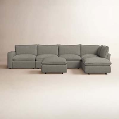 Canapé modulaire de coin avec repose-pieds Zisa