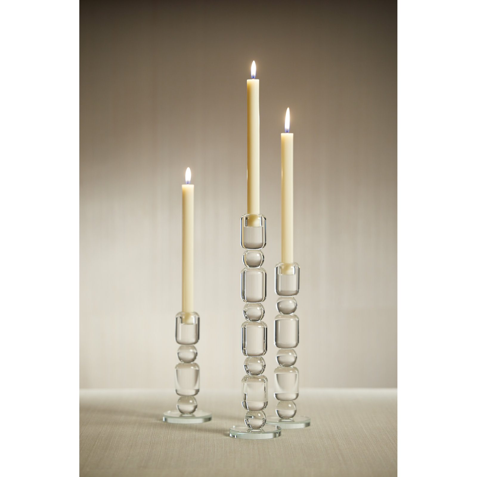 Candlestick Holder, 15" H x 3.5" W x 3.5" D