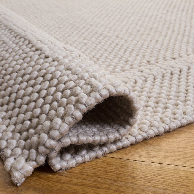 Natura Hand Woven Wool; Cotton; Recycled P.E.T Solid Color Indoor Rug, Runner 2'3" x 8'