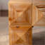 Table basse rectangulaire en bois massif et panneau de fibres à densité moyenne 47,24 po