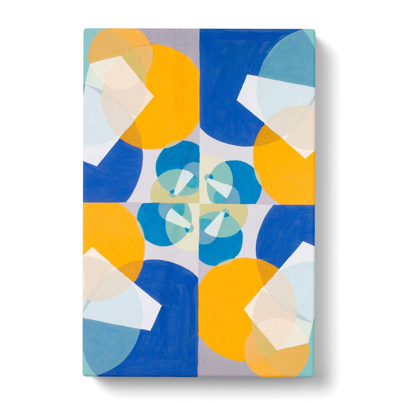 Green Squares by Joseph Schillinger - Wrapped Canvas, 60cm H x 40cm W x 3cm D