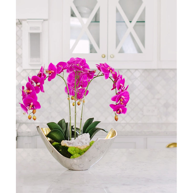 Orchids Floral Arrangement in Vase