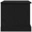Storage Box Black Oak Wood 70 X 40 X 38 Cm Storage Chest