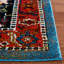Tapis rétro bleu / rouge 266 Hamadan-579189073