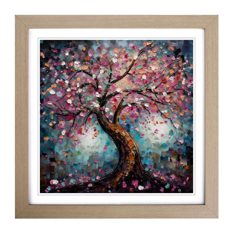 Single Picture Frame Print on Wood, Oak