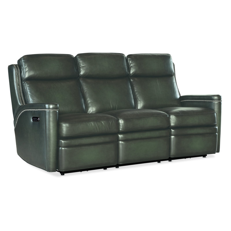 MS Leather Sofa, Green