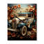 1930s Vintage Car Nostalgia Collage - Horloge murale rétro vintage-1717744767