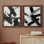 «Black Magic I», peinture sur toile 2 pièces-845326308-845326311