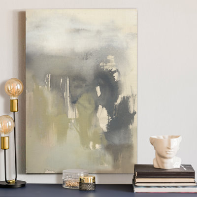 «Gold and Gray Exploration IX», reproduction d'art sur toile