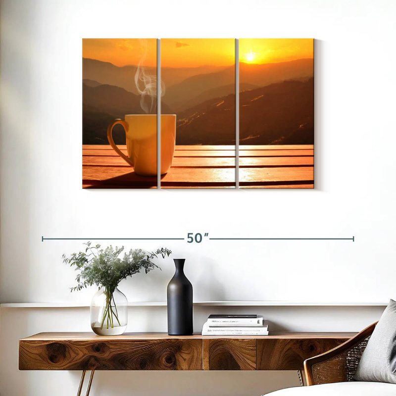 'Sunset Coffee, 24" H x 38" W