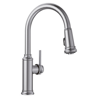 Empressa High Arc Pull-Down Dual-Spray Kitchen Faucet